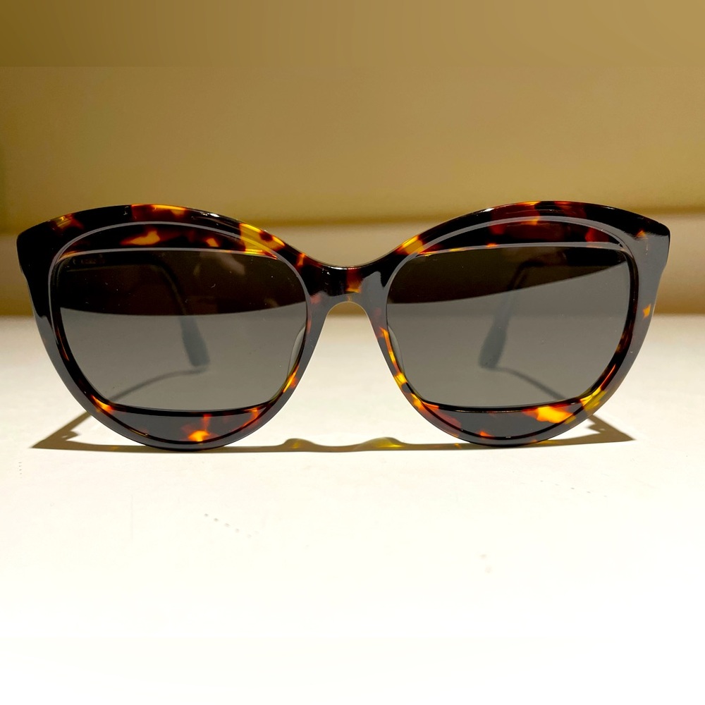 Brand New Dior ‘Mania 2’ Cat Eye Sunglasses Havana Frames